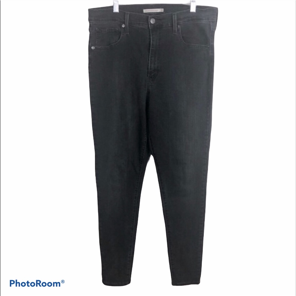 LEVI'S Black Mile High Super Skinny Pant Size 32